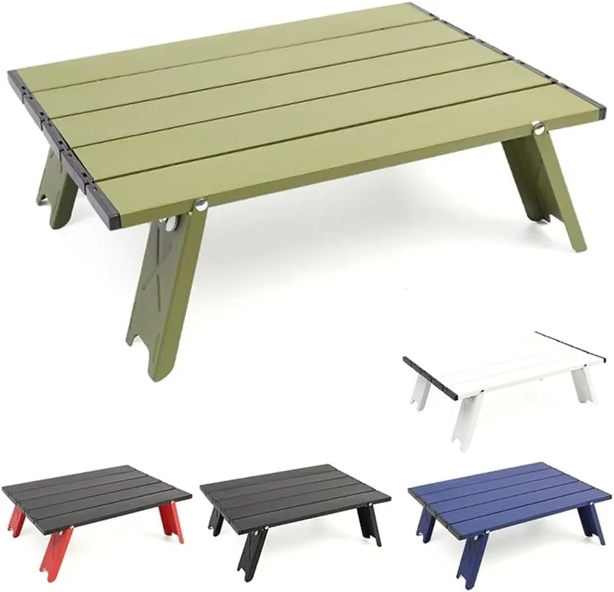 camping table Outdoor Mini Folding Table Camping Tent Table Camping Portable Coffee Table Home Bed Computer Table Aluminum Table Foldable and lightweight camping table, Oriental Jousuke
