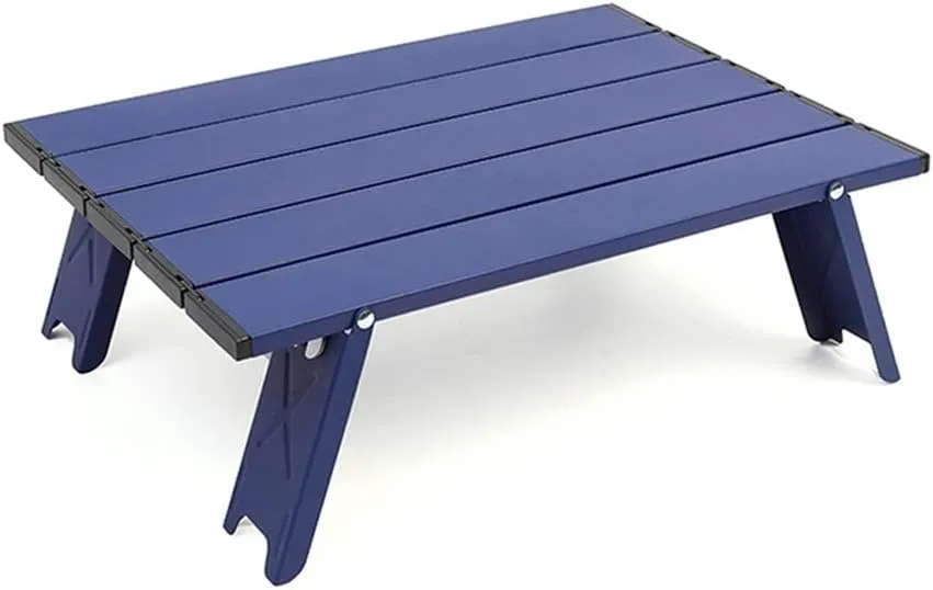 Camping Table Outdoor Mini Folding Table Camping Tent Table Camping Portable Coffee Table Home Bed Computer Table Aluminum Table Foldable and Lightweight Camping Table