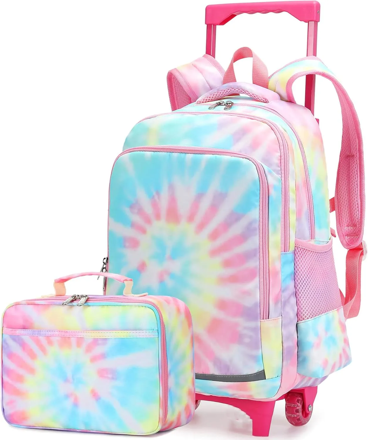 CAMTOP 18 Inch Rolling Backpack With Matching Lunch Bag Set Girls Boys Roller Bag on Wheels Kids School Bookbags Wheeled