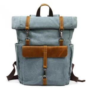 Canvas and Leather Backpack