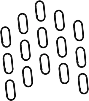 Carabiner Spring Oval Ring Clip Hook Buckle Climbing Mini Mountaineering Buckle Draw Double Zipper Clips