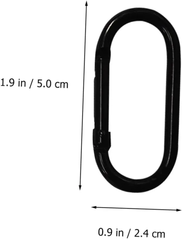 Carabiner Spring Oval Ring Clip Hook Buckle Climbing Mini Mountaineering Buckle Draw Double Zipper Clips