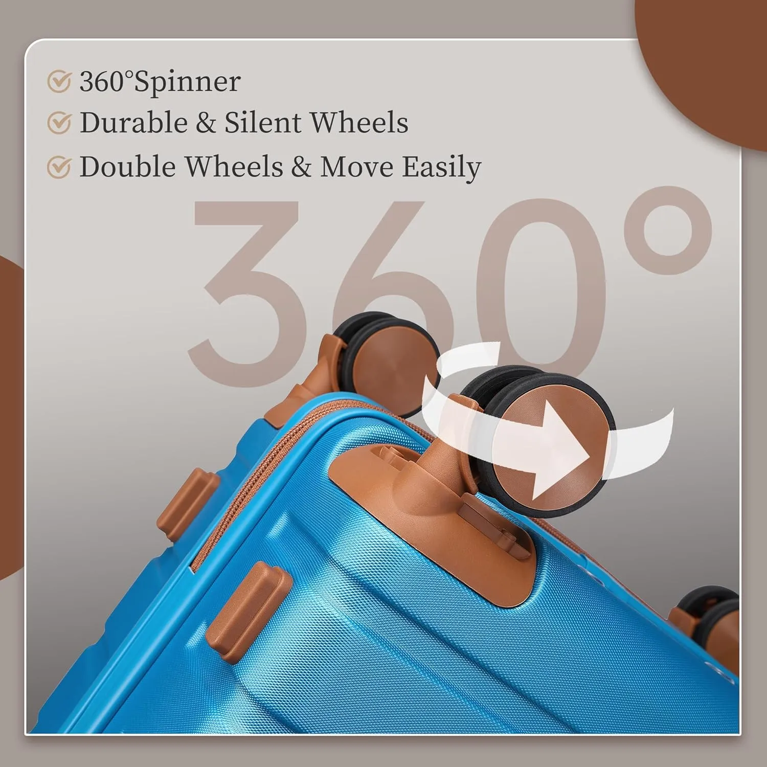 Carry on Luggage Suitcase, 22x14x9 Airline Approved 20 Inch Hardside Carry-on Luggage with Spinner Wheels, Hard Shell Luggage with TSA Lock, Hard Case Small Travel Suitcase (Blue, 20-Inch)