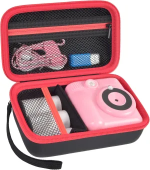 Case Compatible with ESOXOFFORE for Dylanto for Anchioo for WEEFUN for GKTZ for Amzelas for Mafiti Instant Print Camera for Kids, Film Camera Storage Holder Organizer Bag (Box Only)- Black