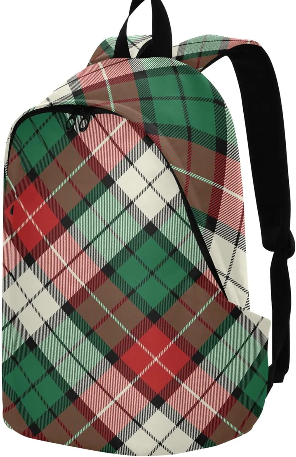 Casual Daypack Backpacks for Women Colorful Plaid Stripes Fashion Gifts Teen College Bookbag