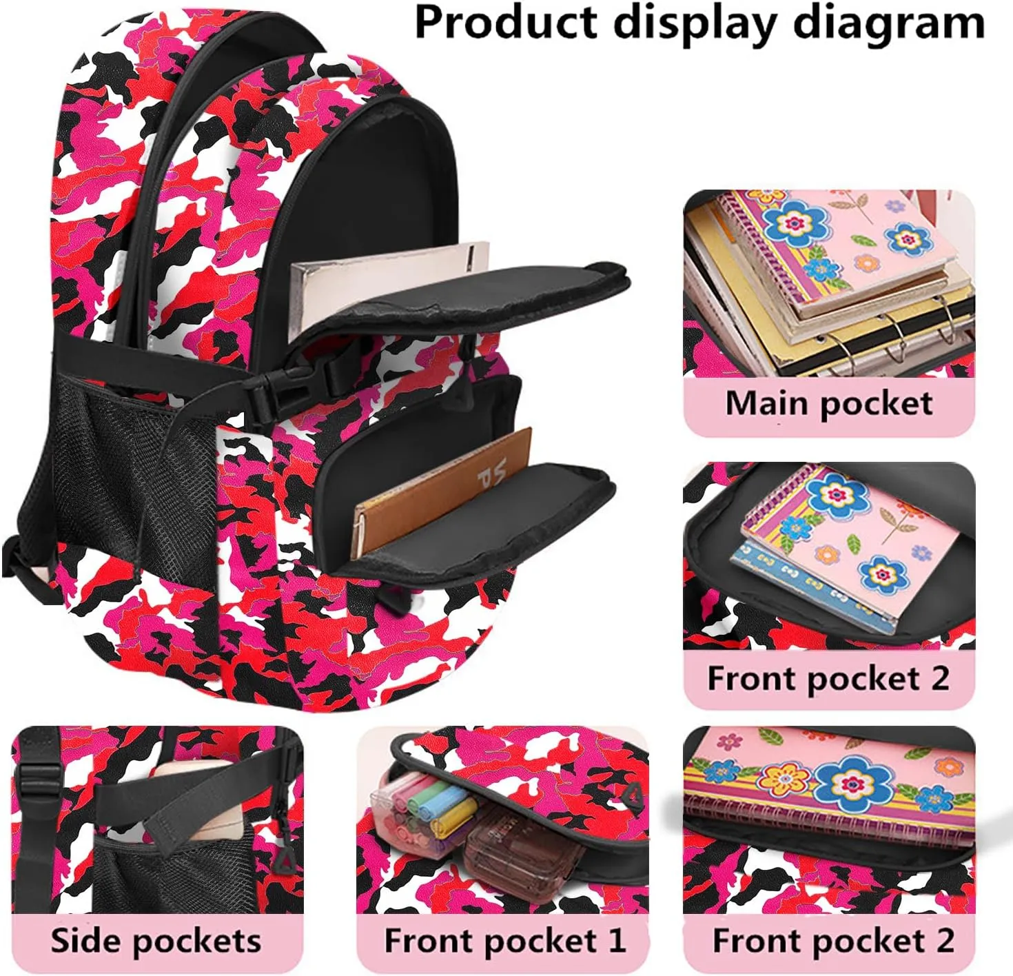 Casual Lightweight Backpacks for Boys & Girls, School Bookbags, 15 "Laptop Backpack, Travel Bag (212-shong)
