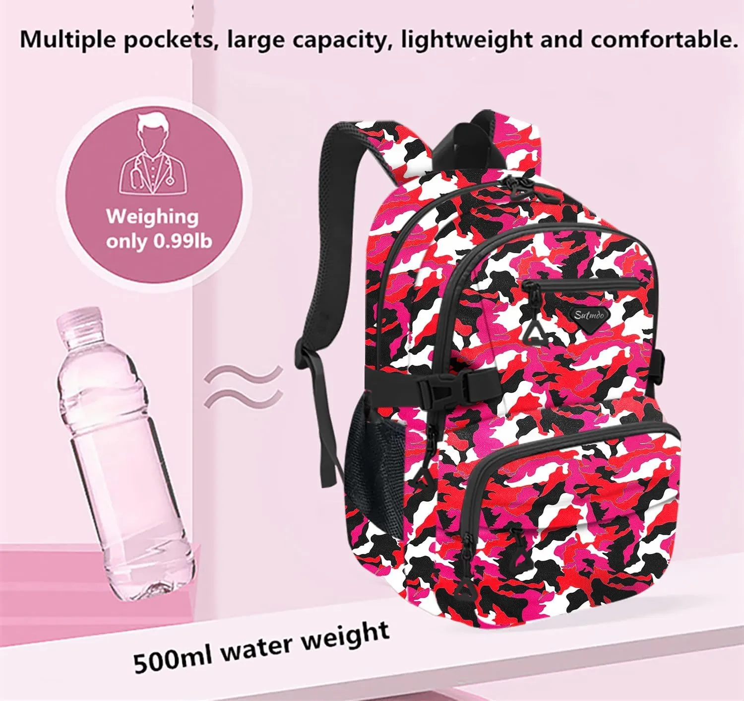 Casual Lightweight Backpacks for Boys & Girls, School Bookbags, 15 "Laptop Backpack, Travel Bag (212-shong)