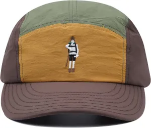 CLAPE 5 Panel Cap Curved Bill Dad Golf Cap Waterproof Nylon Hat Stylish Embroidered Baseball Cap Hip Pop Dancing Snapback Cap
