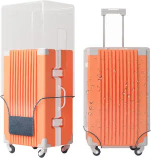 Clear PVC Luggage Cover Protectors 24 Inch Suitcase Cover for Suitcase TSA Approved 22-25Inch (22.44''H x 16.14''L x 11.41''W)