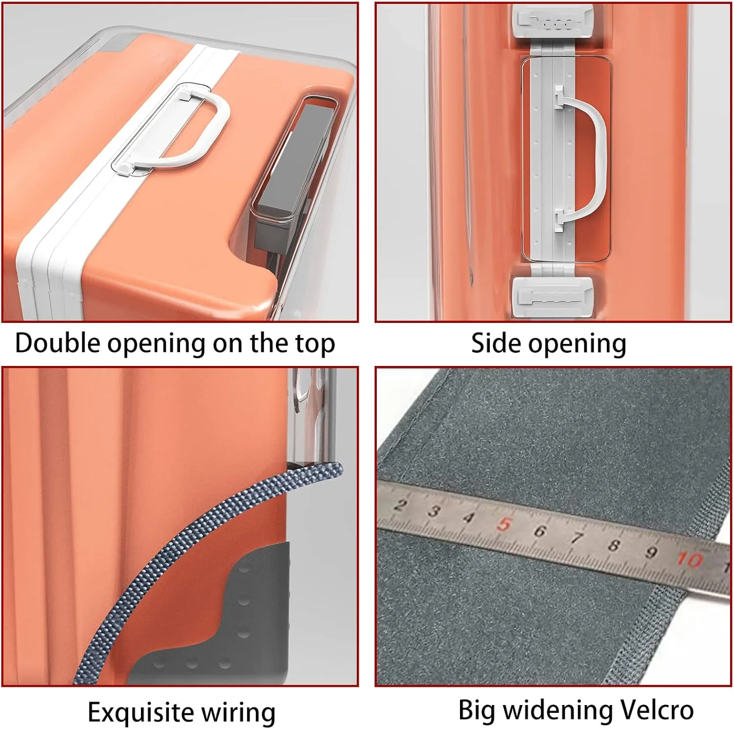 Clear PVC Luggage Cover Protectors 28 Inch Suitcase Cover for Suitcase TSA Approved 26-28Inch (25.98''H x 20.07''L x 12.40''W)