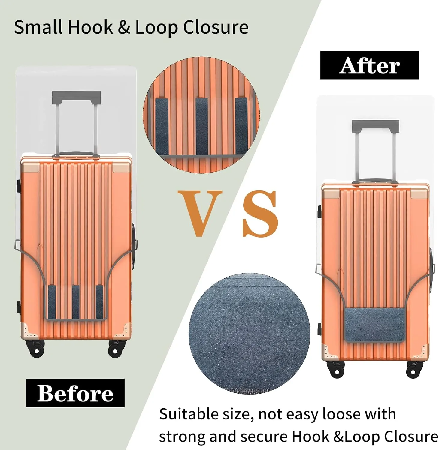 Clear PVC Luggage Cover Protectors 28 Inch Suitcase Cover for Suitcase TSA Approved 26-28Inch (25.98''H x 20.07''L x 12.40''W)