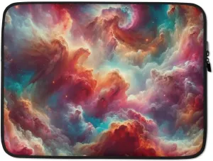 Cloudy Red Nebula Shockproof Laptop Sleeve Computer Carrying Case Water-Resistant Neoprene Handbag Slim Protective
