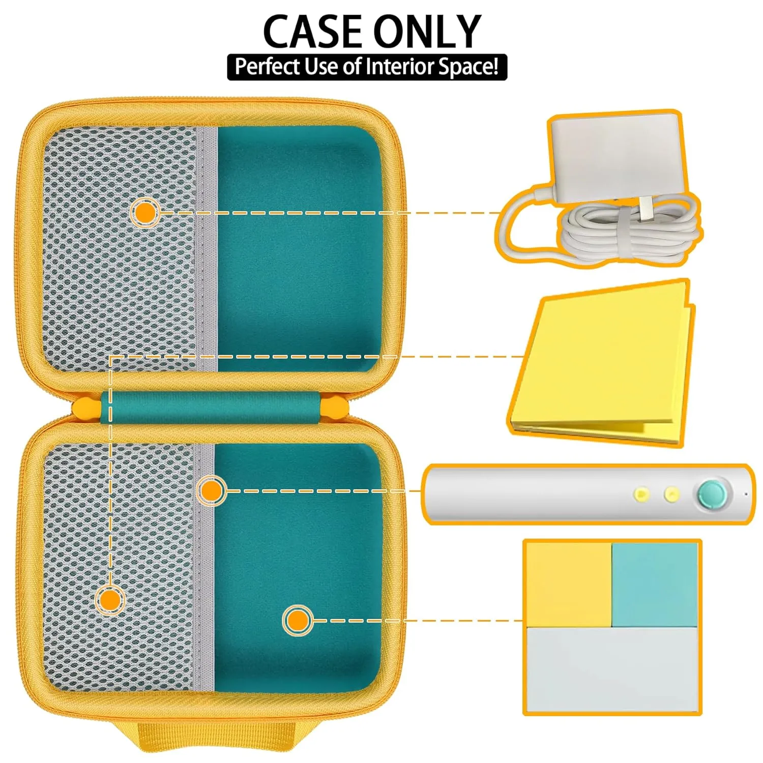 co2CREA Hard Organizer Case Compatible with Nex Playground Game System, Storage Case for Game Console/Remote and Other Accessories, Green Case