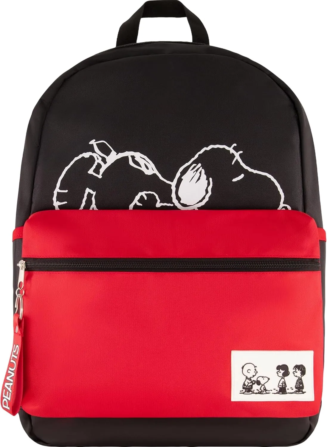 Concept One Peanuts 13 Inch Sleeve Backpack, Snoopy, Charlie Brown and Woodstock Padded Computer Bag for Commute or Travel, Multi
