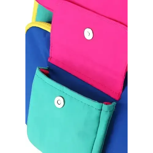 Contrast Nylon Backpack
