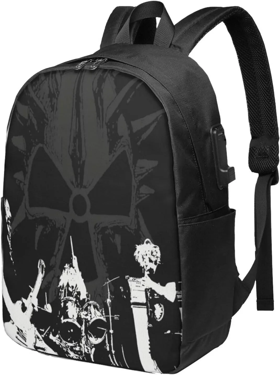 Corrosion Music of Conformity Laptop Backpack, Travel Computer Bag with USB Charging Port, Work Business Backpacks