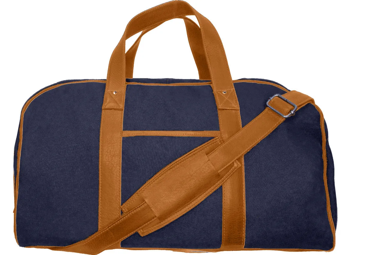 Country Club Duffel Bag, Canvas with Colombian Leather