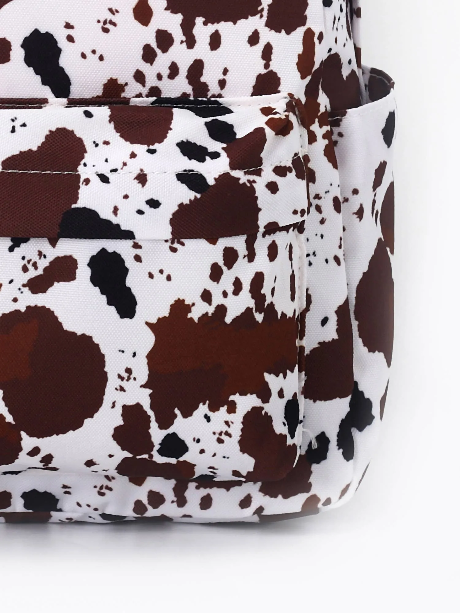 Cow Print Book Bag