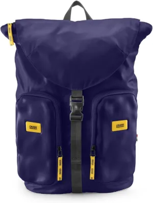 CRASH BAGGAGE Rucksack - Durable Travel Backpack with 13” Laptop Compartment & Pockets for Work & Gym, Water Resistant EVA Exterior, Key Clip, Navy Blue - 22L