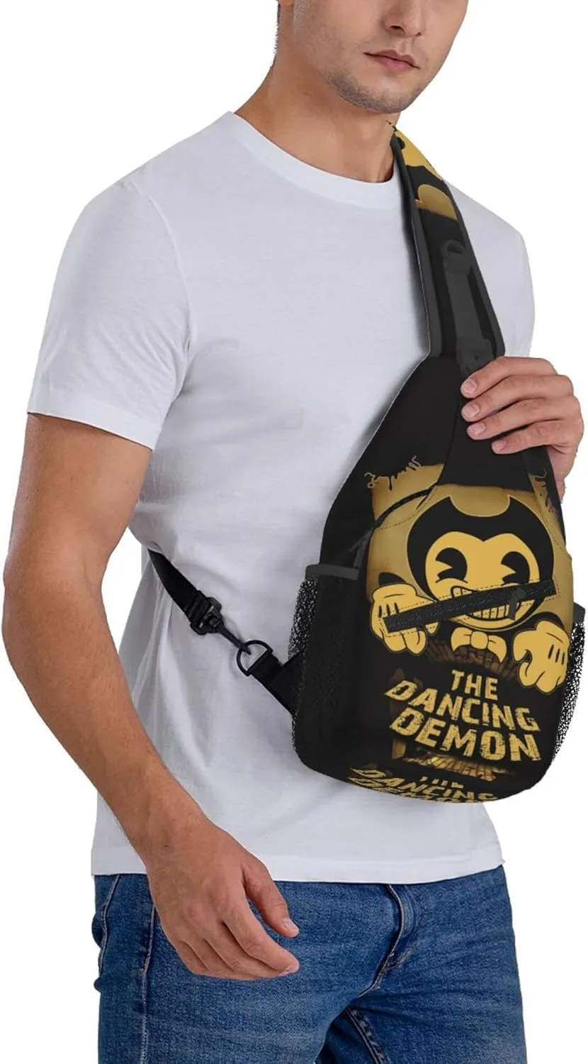Cross Chest Bag Diagonally Sling Backpack Crossbody Funny BE&ndy Multipurpose Shoulder Bag Travel Hiking Daypack Running Sports