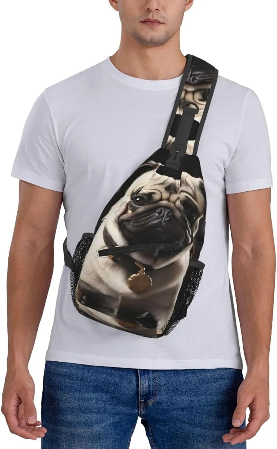 Cross Chest Bag Sling Backpack Deer Animal Sling Bag Crossbody Shoulder Bag Travel Hiking Daypack