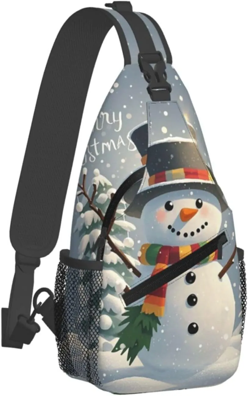 Cross Chest Bag Sling Backpack Rainbow Fish Scale Sling Bag Crossbody Shoulder Bag Travel Hiking Daypack