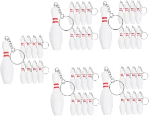 Cute Bowling Keychain Lightweight Bag Hanging Decor Delicate Sports Themed Keyring for Keys Back and