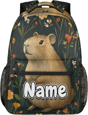 Cute Capybara Large Backpack Fashion Travel Backpacks for Business Women Men Casual Laptop Bag Waterproof Lightweight Shoulder Bags 16in