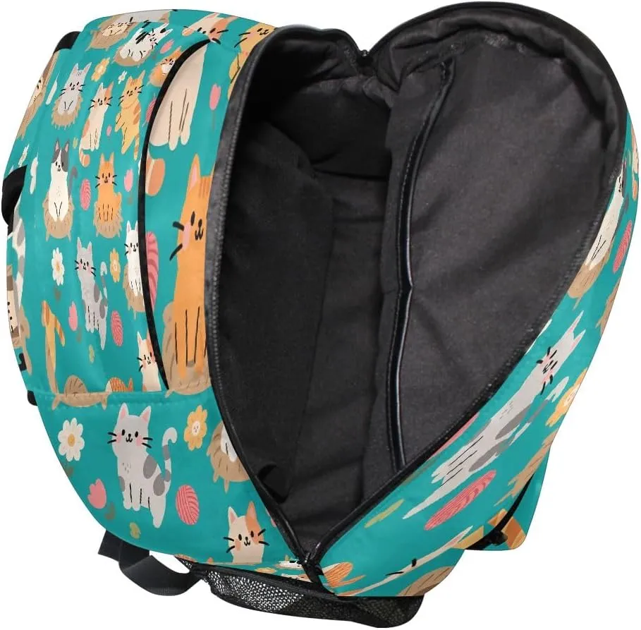 Cute Llama School Backpacks Cartoon Ice Cream Student Backpack Big For Girls Kids Elementary School Shoulder Bag Bookbag