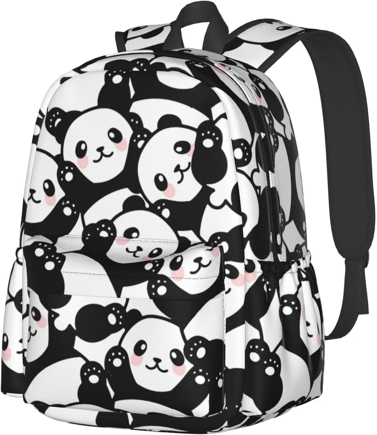 Cute Panda Unisex Backpacks 15in Laptop Backpack Multipurpose Double Shoulder Bag For Men Women Gifts