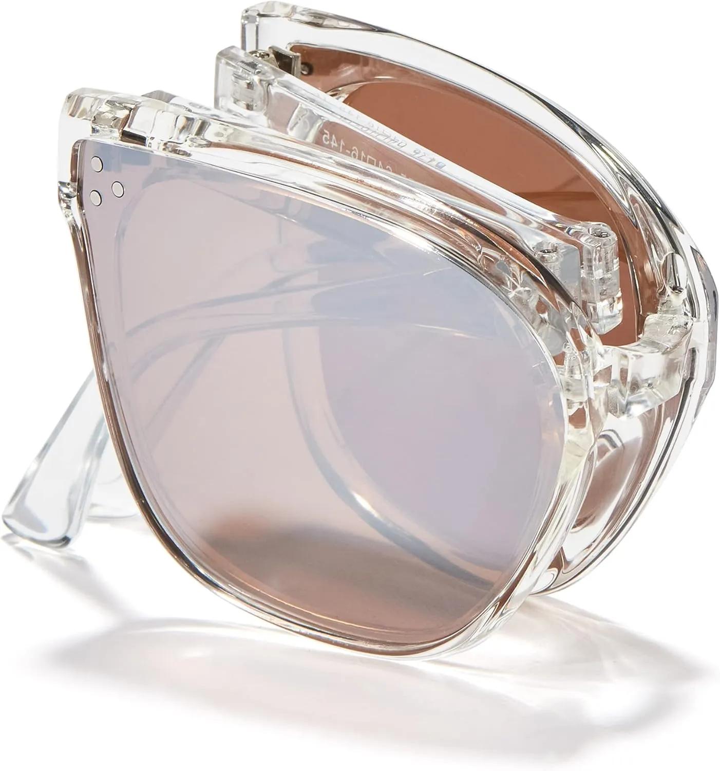 Cyxus Round Foldable Sunglasses for Women Men Polarized UV 400 Protection Folding Sun Glasses