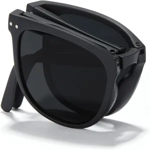 Cyxus Round Foldable Sunglasses for Women Men Polarized UV 400 Protection Folding Sun Glasses