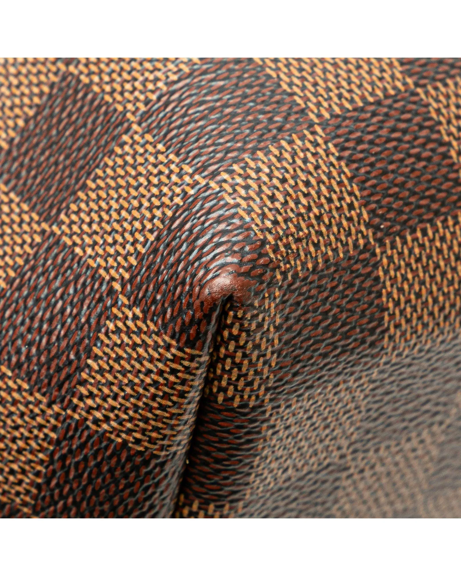 Damier Ebene Clapton Canvas Leather Top Handle Bag