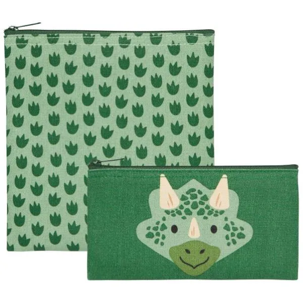 Danica Jubilee Snack Bags Set of 2 - Dinosaur