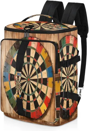 Dart Board Pattern Gym Bags for Men Women Sports Backpack with Shoe Compartment 3-in-1 Tactical Duffle Bag for Overnight Weekender Travel