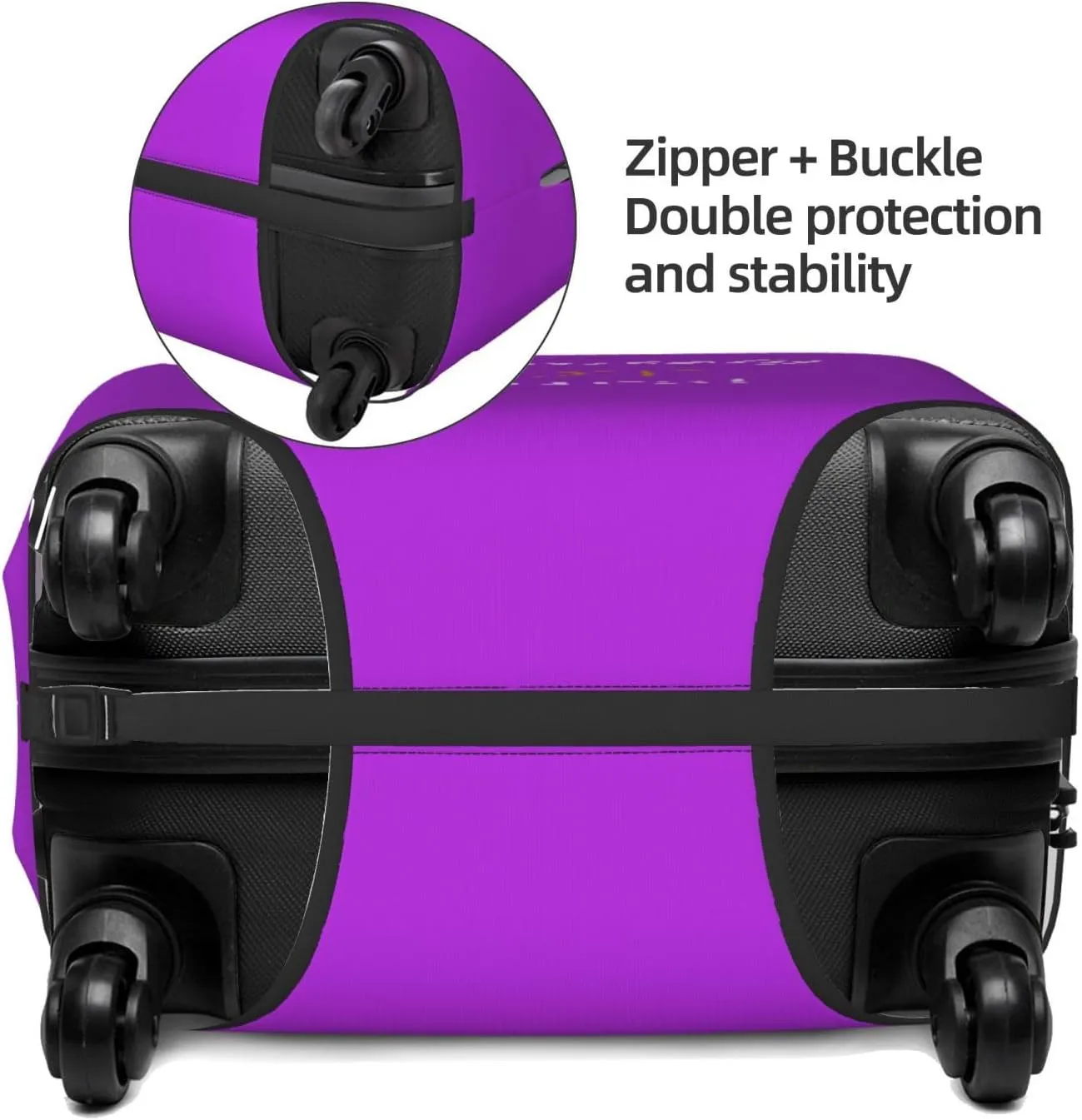 Definitely Not Yours Travel Luggage Cover Fits 18-32 Inch Luggage, Stretch Suitcase Cover Protector with Concealed Zipper for Wheeled Suitcase Tsa Approved