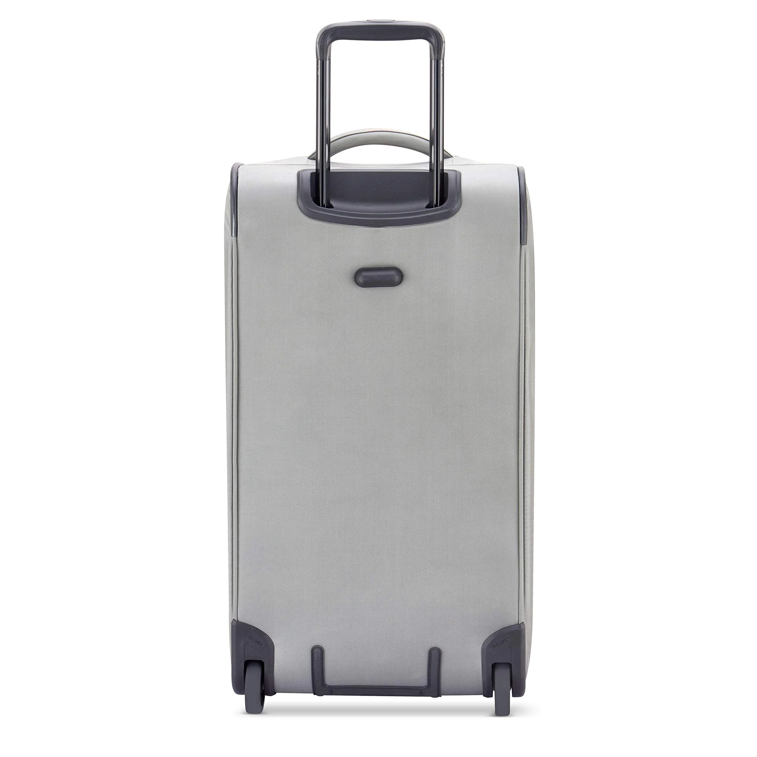 DELSEY Paris Egoa Rolling Travel Duffel Bag with 100% Recycled Materials, Light Gray, Checked-Medium 25 Inch