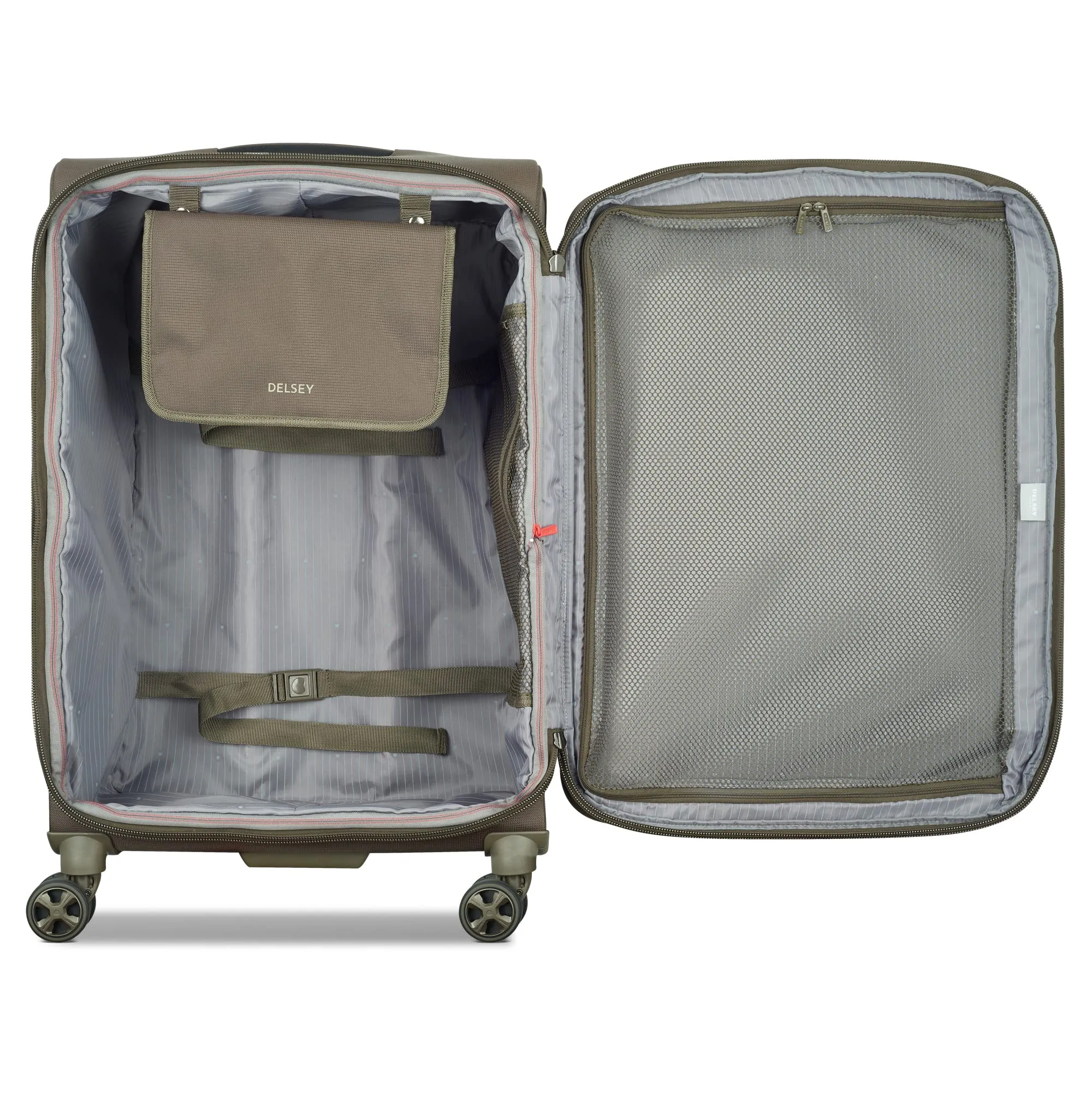 Delsey Paris Helium DLX Softside Expandable 25" Luggage with Spinner Wheels
