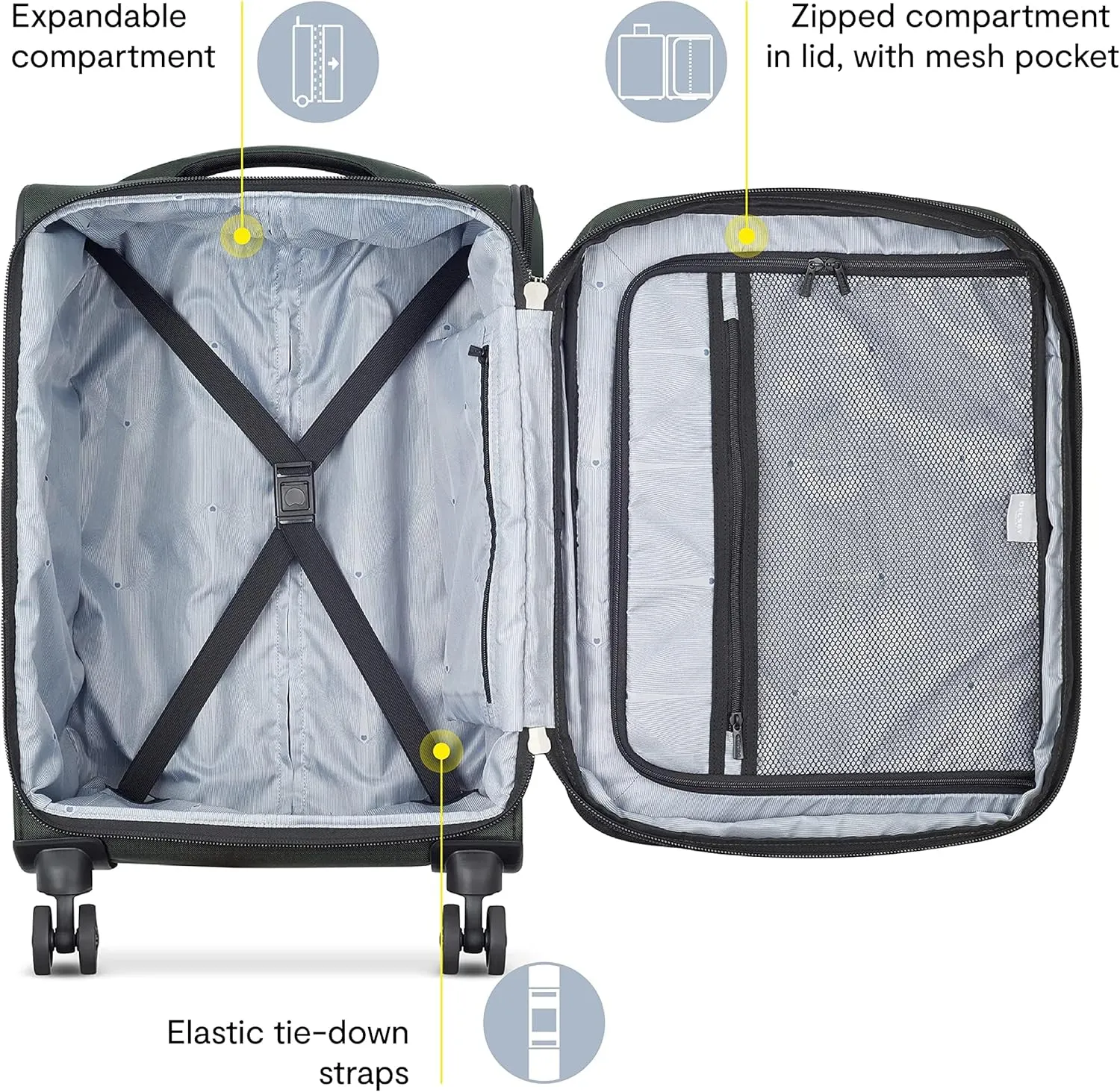 DELSEY Paris Sky Max 2.0 Carry on & Duffel Set