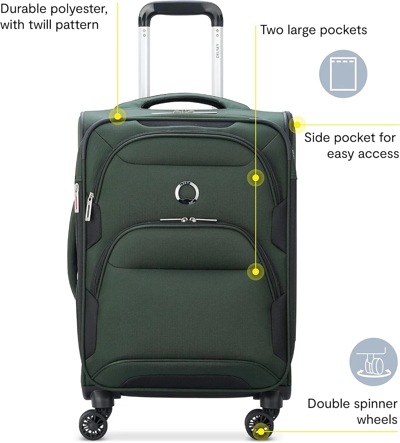 DELSEY Paris Sky Max 2.0 Carry on & Duffel Set