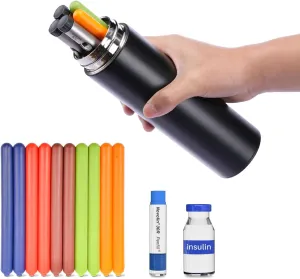 Diabetic Travel Case TSA Approved 1-3/1-6 Insulin Pen Travel Case 18Hours / 33Hours  Medication Cooler for Travel FDA Registered with Ice Packs