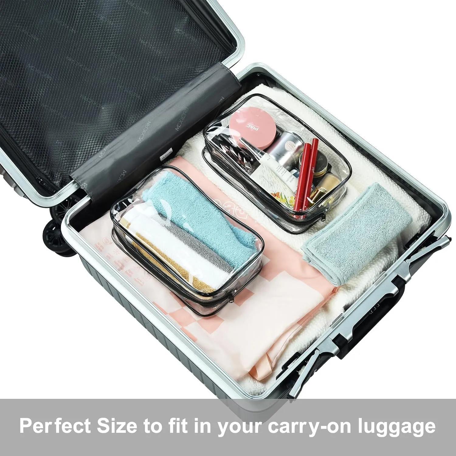 Dimayar 65L Travel Duffle Bag - Foldable Duffel Bag with Shoes Compartment - Overnight Bags Waterproof & Tear Resistant(Blue)