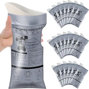 Disposable Urine Bags for Men 50 Pcs Portable Pee Bags for Travel for Women 700 ML Unisex Vomit Bag for Camping,Road Trips, Traffic Jams, Pregnancy Kid Patients