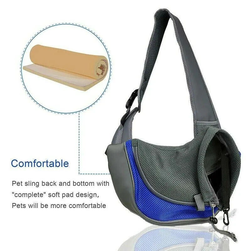 Dog Puppy Backpack Carrier - Pet Travel Tote Bag - Mesh Sling