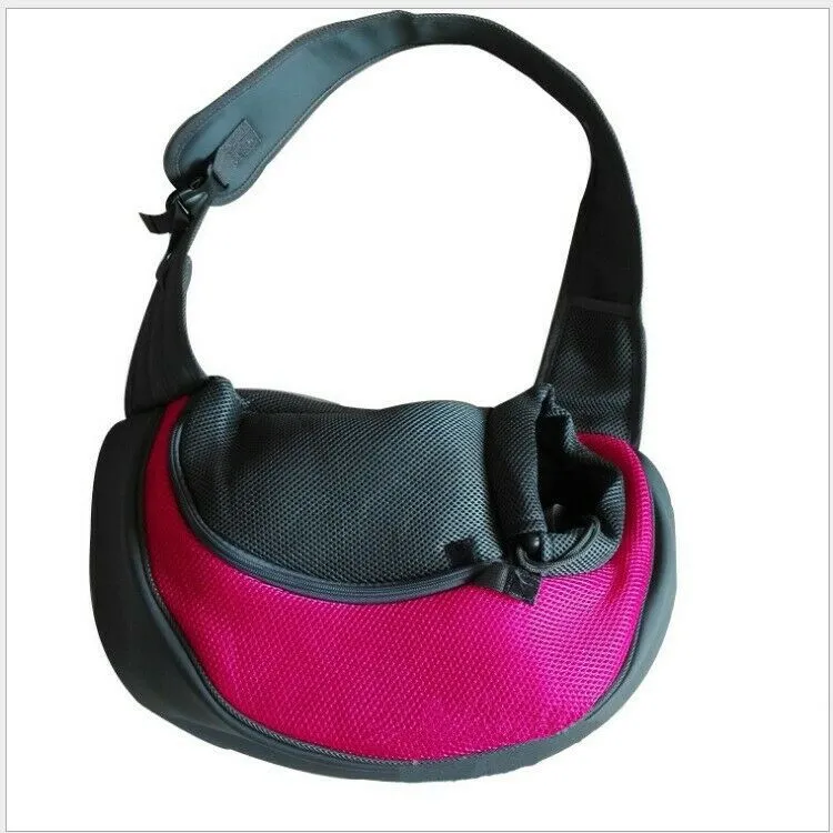 Dog Puppy Backpack Carrier - Pet Travel Tote Bag - Mesh Sling