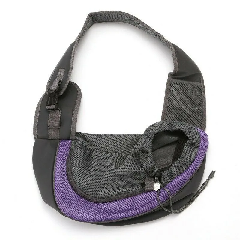 Dog Puppy Backpack Carrier - Pet Travel Tote Bag - Mesh Sling
