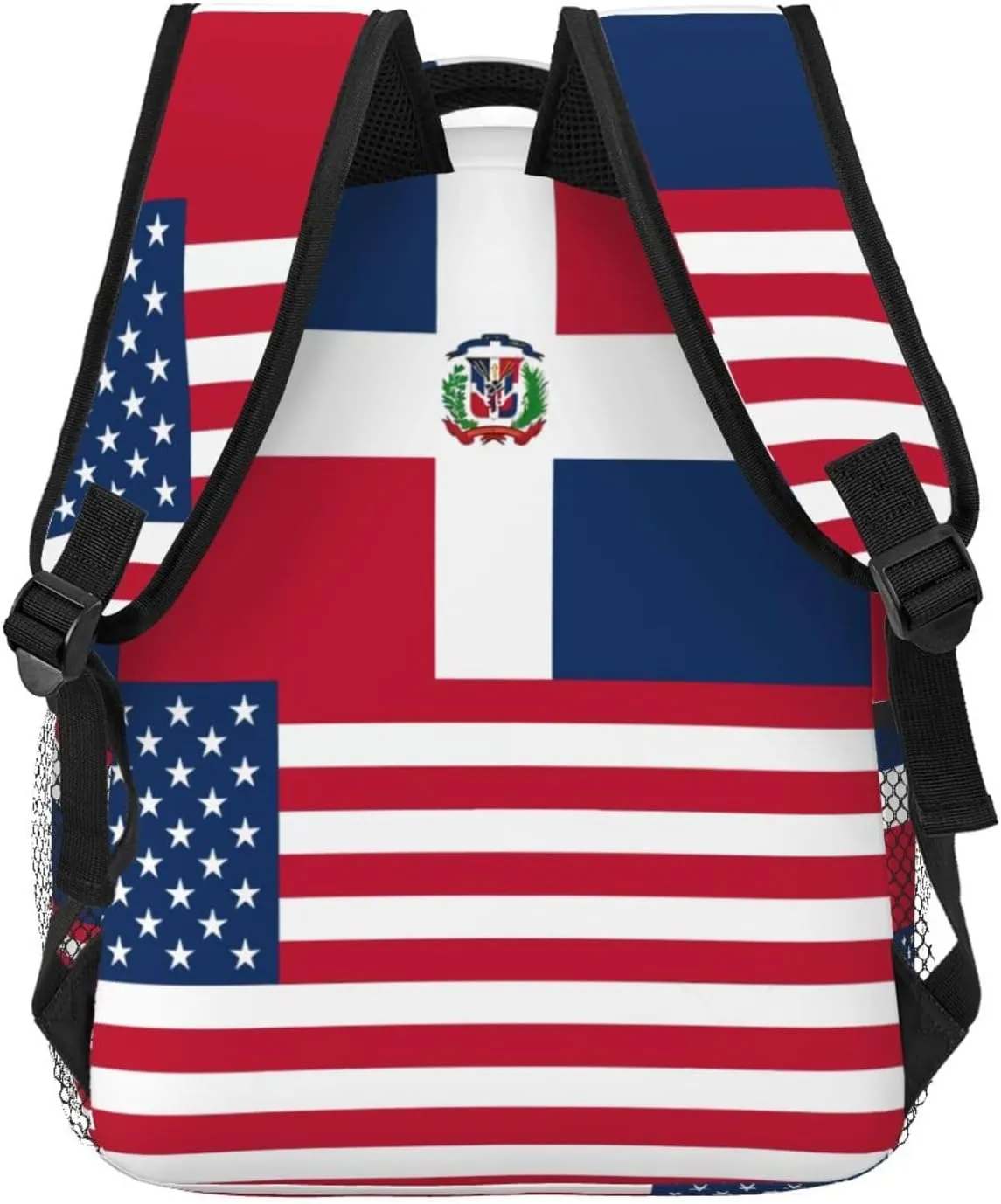 Dominican American Flag Backpacks 15 Inch Laptop Backpack Multipurpose Double Shoulder Bag For Men Women Gifts