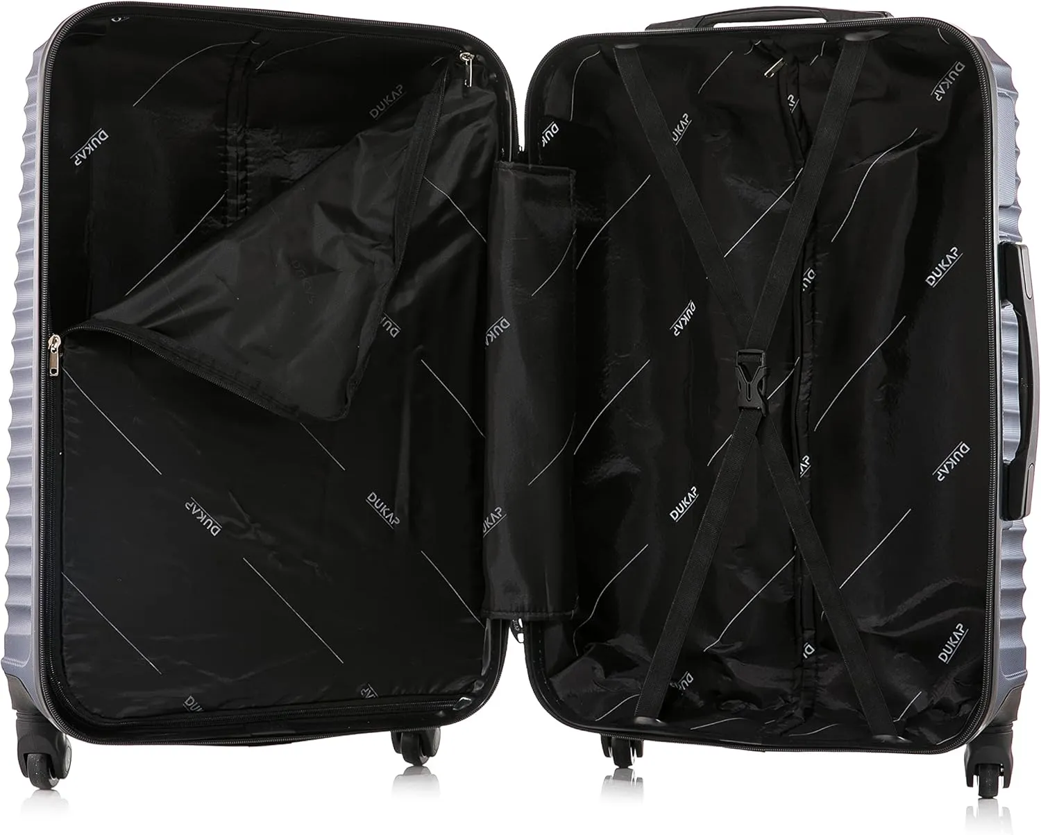 DUKAP ADLY Luggage with Spinner Wheels | Durable Lightweight Hardside Suitcase, Travel Bag with Handle and Trolley, 28-Inch Large Checked Luggage | Blue