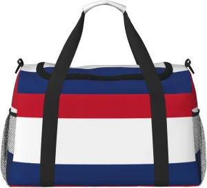 Dutch Flag Travel Bag, Weekender Bags For Women Men For Outdoor Adventures, Ideal For Camping And Hiking