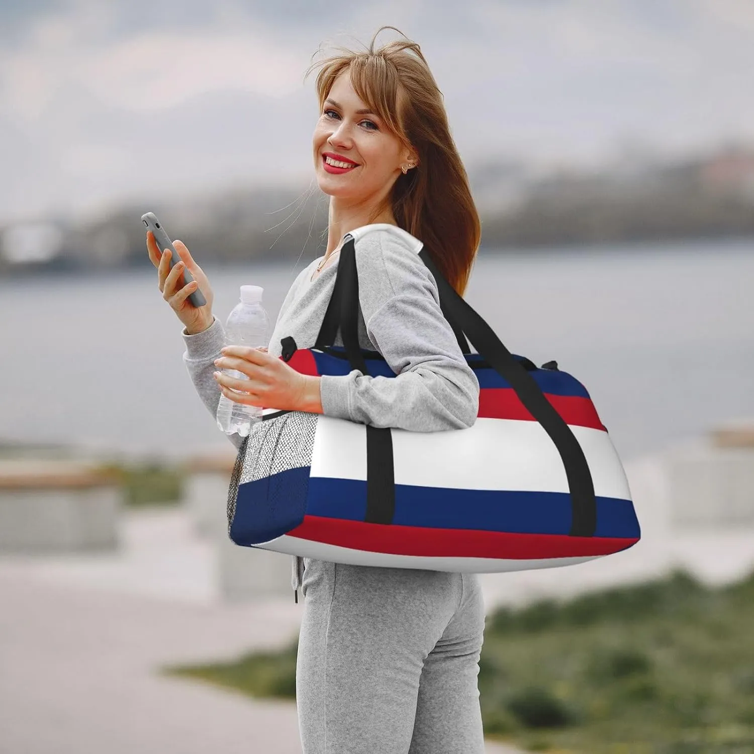 Dutch Flag Travel Bag, Weekender Bags For Women Men For Outdoor Adventures, Ideal For Camping And Hiking